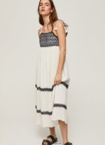 rochie din bumbac brodat femei Pepe Jeans mousse 6Z0R46189 - imagine 2