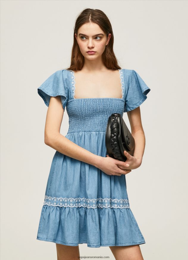 rochie_din_denim_brodata_femei_pepe_jeans_albastru_6z0r46164.jpg rochie din denim brodata femei Pepe Jeans albastru 6Z0R46164 - imagine 1