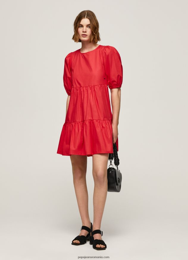 rochie_din_poplin_de_bumbac_femei_pepe_jeans_studio_rosu_6z0r46146.jpg rochie din poplin de bumbac femei Pepe Jeans studio roșu 6Z0R46146 - imagine 1