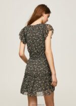 rochie din sifon floral femei Pepe Jeans multi 6Z0R46171 - imagine 4