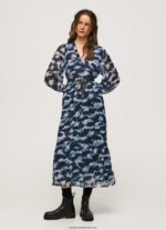 rochie midi cu imprimeu blita femei Pepe Jeans multi 6Z0R46194