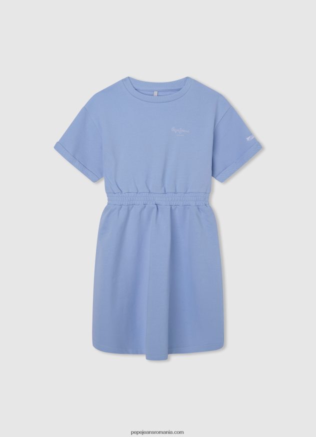 rochie mini cu guler rotunjit fată Pepe Jeans studio roșu 6Z0R461390 - imagine 4