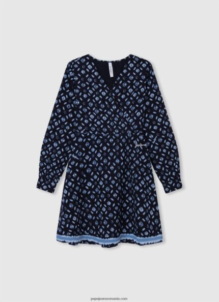 rochie scurtă cu imprimeu geometric fată Pepe Jeans multi 6Z0R461387