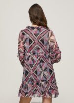 rochie scurtă cu potrivire boxy femei Pepe Jeans multi 6Z0R46179 - imagine 3