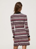 rochie scurtă din tricot cu dungi femei Pepe Jeans multi 6Z0R46174 - imagine 4