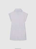 salopetă scurtă ajurata geraldine fată Pepe Jeans mousse 6Z0R461386 - imagine 2