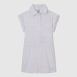 salopetă scurtă ajurata geraldine fată Pepe Jeans mousse 6Z0R461386