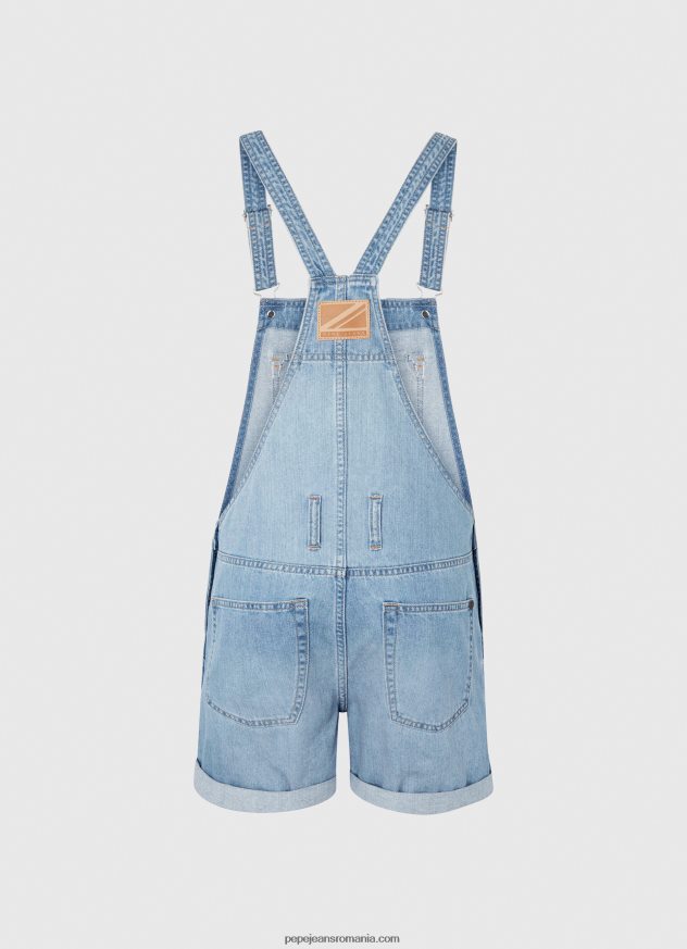 salopete scurte din denim de bumbac femei Pepe Jeans denim 6Z0R46175 - imagine 5