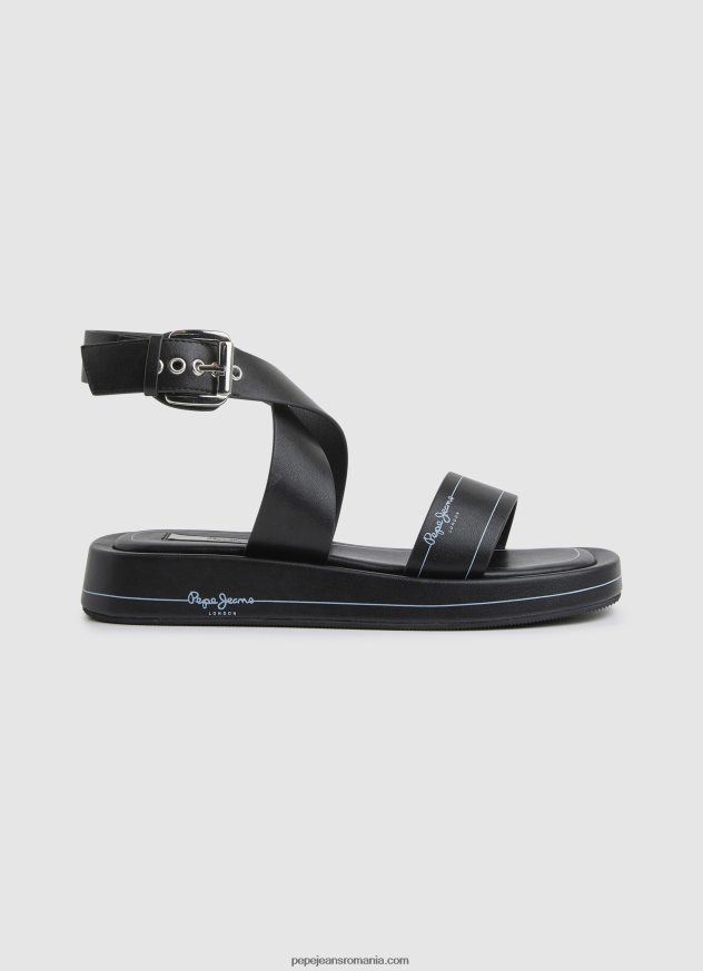 sandale_cu_pana_logi_de_vara_femei_pepe_jeans_negru_6z0r46652.jpg sandale cu pană logi de vară femei Pepe Jeans negru 6Z0R46652 - imagine 1