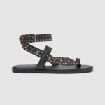 sandale etnice irma din piele femei Pepe Jeans negru 6Z0R46659