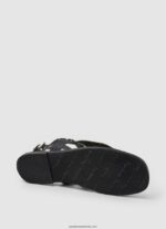 sandale etnice irma din piele femei Pepe Jeans negru 6Z0R46659 - imagine 5