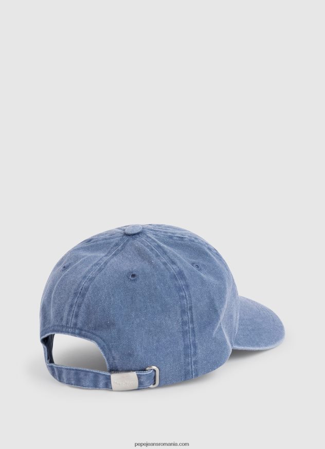 șapcă din denim cu logo brodat fată Pepe Jeans denim 6Z0R461513 - imagine 2