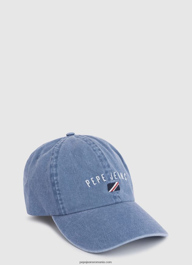 sapca_din_denim_cu_logo_brodat_fata_pepe_jeans_denim_6z0r461513.jpg șapcă din denim cu logo brodat fată Pepe Jeans denim 6Z0R461513 - imagine 1