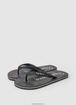 șlapi de plajă bandana de balenă bărbați Pepe Jeans negru 6Z0R461284 - imagine 3