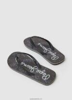 șlapi de plajă bandana de balenă bărbați Pepe Jeans negru 6Z0R461284 - imagine 4