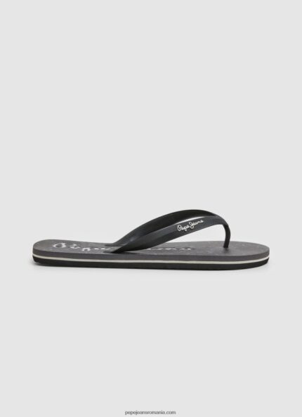 șlapi de plajă bandana de balenă bărbați Pepe Jeans negru 6Z0R461284