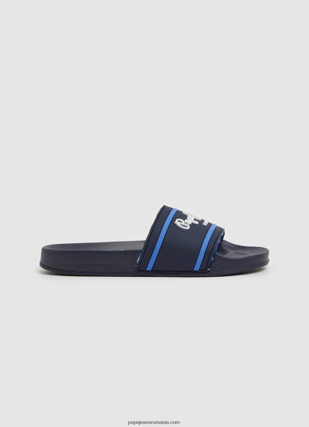 slapi_de_plaja_cu_logo_slider_baiat_pepe_jeans_marina_6z0r461552.jpg șlapi de plajă cu logo slider băiat Pepe Jeans marina 6Z0R461552 - imagine 1