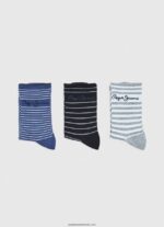 șosete sandi pachet de 3 femei Pepe Jeans alb 6Z0R46561 - imagine 5