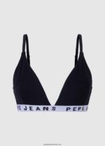 sutien din bumbac elastic femei Pepe Jeans alb 6Z0R46540 - imagine 4