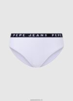 sutien din bumbac elastic femei Pepe Jeans alb 6Z0R46540 - imagine 5