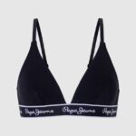 sutien din bumbac elastic femei Pepe Jeans negru 6Z0R46548
