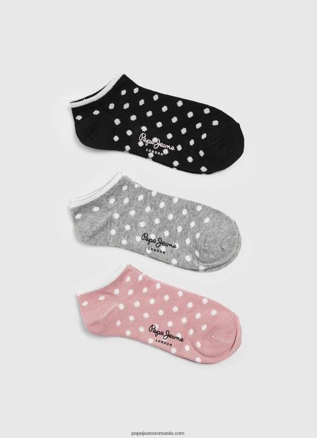 sutien sport din bumbac femei Pepe Jeans marnă cenușie 6Z0R46544 - imagine 3