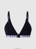 sutien triunghiular din bumbac femei Pepe Jeans negru 6Z0R46538 - imagine 2