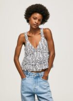 top cu imprimeu floral femei Pepe Jeans multi 6Z0R46334 - imagine 3