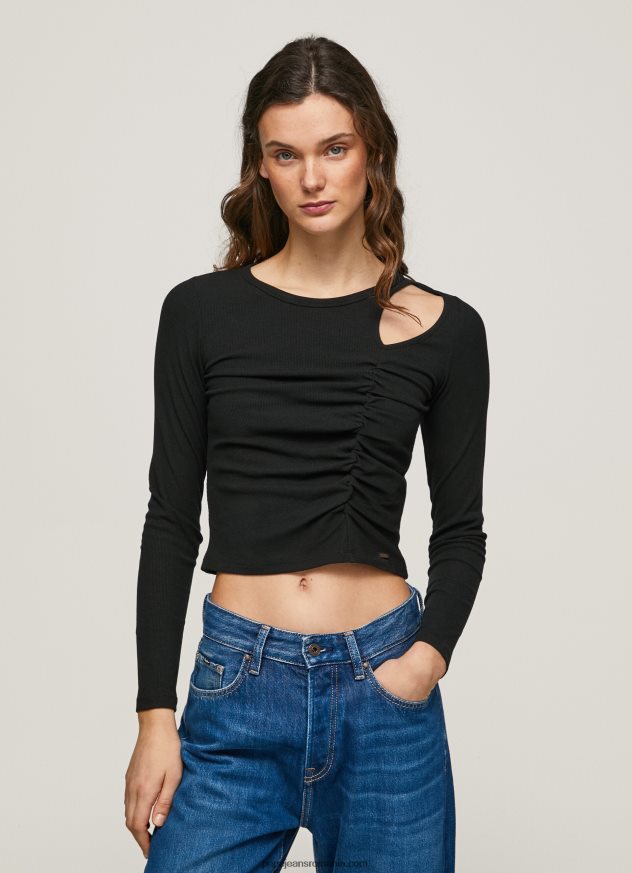 tricou_asimetric_cu_maneca_lunga_femei_pepe_jeans_negru_6z0r46405.jpg tricou asimetric cu maneca lunga femei Pepe Jeans negru 6Z0R46405 - imagine 1