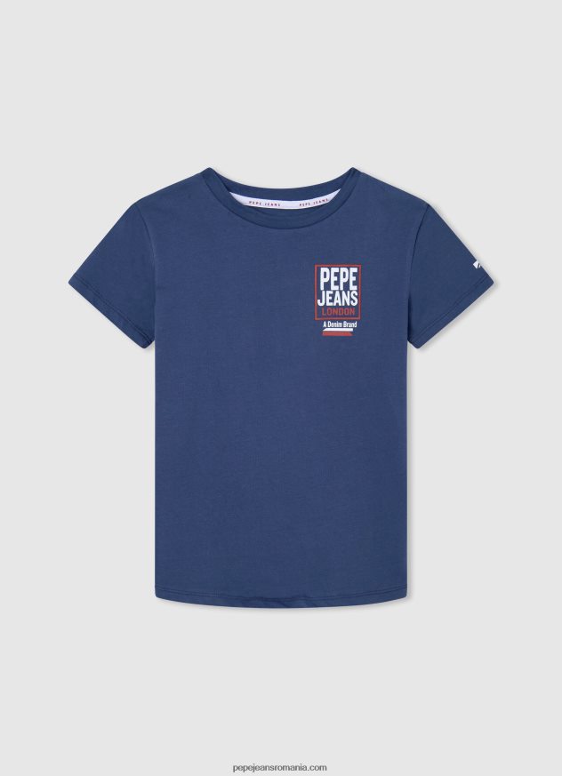 tricou cu imprimeu cu logo băiat Pepe Jeans aproape alb 6Z0R461643 - imagine 4