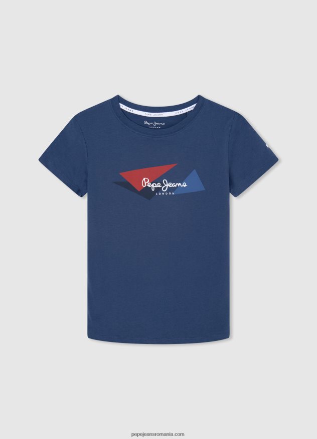 tricou cu imprimeu cu logo băiat Pepe Jeans aproape alb 6Z0R461643 - imagine 5