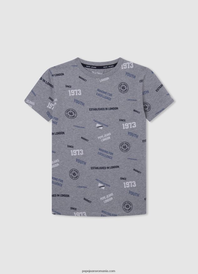 tricou cu imprimeu cu logo băiat Pepe Jeans studio roșu 6Z0R461647 - imagine 3