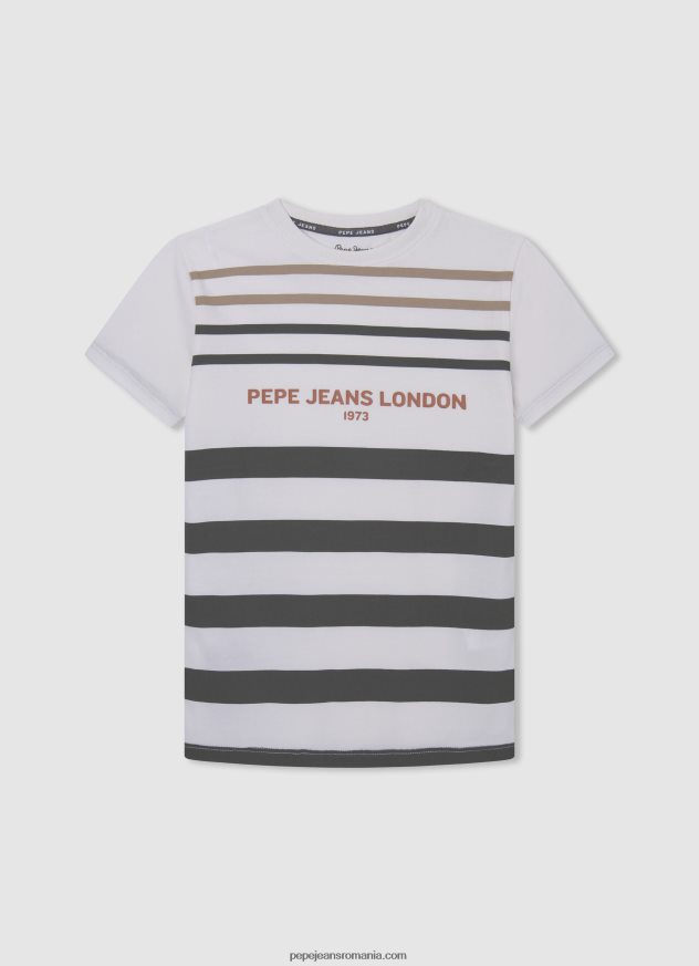 tricou cu imprimeu cu logo băiat Pepe Jeans studio roșu 6Z0R461647 - imagine 4