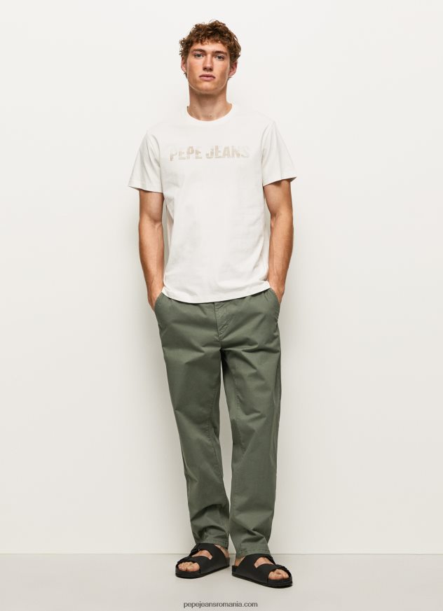 tricou cu imprimeu cu logo bărbați Pepe Jeans aproape alb 6Z0R46961 - imagine 2