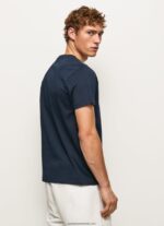 tricou cu imprimeu cu logo bărbați Pepe Jeans dulwich 6Z0R46979 - imagine 4