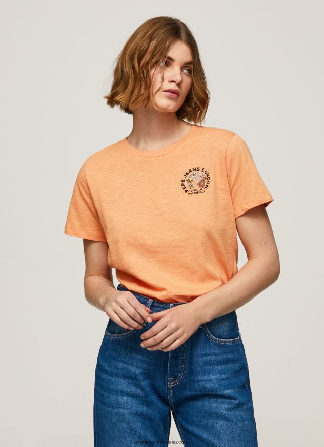 tricou_cu_imprimeu_cu_logo_femei_pepe_jeans_piersica_6z0r46394.jpg tricou cu imprimeu cu logo femei Pepe Jeans piersică 6Z0R46394 - imagine 1