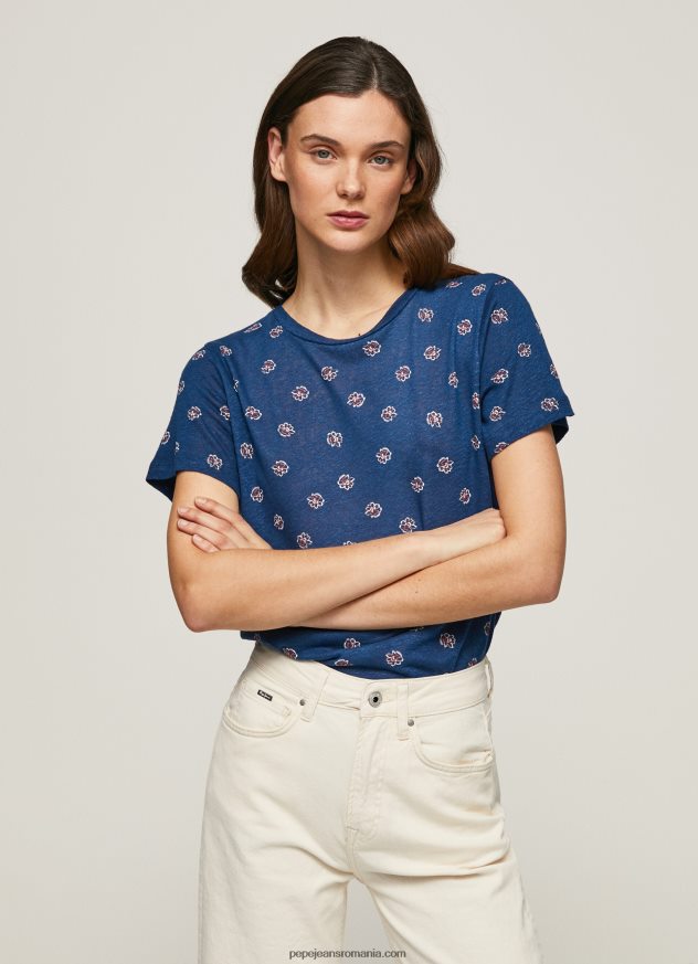 tricou_cu_imprimeu_floral_femei_pepe_jeans_multi_6z0r46444.jpg tricou cu imprimeu floral femei Pepe Jeans multi 6Z0R46444 - imagine 1