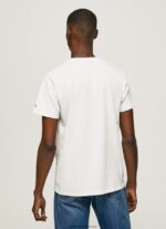 tricou cu imprimeu foto bărbați Pepe Jeans alb 6Z0R46955 - imagine 4