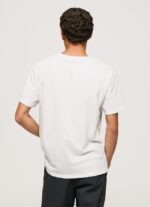 tricou cu imprimeu foto bărbați Pepe Jeans alb 6Z0R46958 - imagine 4