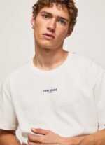 tricou cu imprimeu foto bărbați Pepe Jeans alb 6Z0R46981 - imagine 3