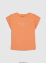 tricou cu imprimeu monocromatic fată Pepe Jeans alb 6Z0R461453 - imagine 4