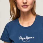 tricou cu logo de bază femei Pepe Jeans marina 6Z0R46470