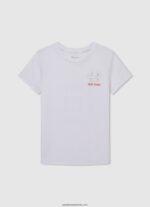 tricou de bază cu logo băiat Pepe Jeans marina 6Z0R461622 - imagine 4