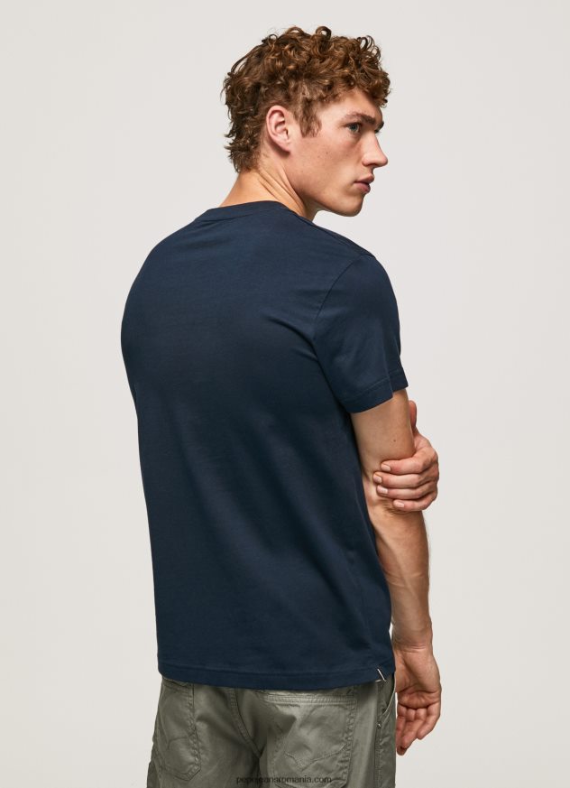 tricou din bumbac cu imprimeu steag bărbați Pepe Jeans dulwich 6Z0R46956 - imagine 4