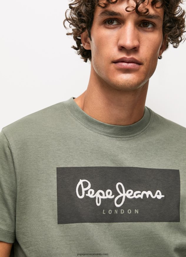 tricou din bumbac cu logo brodat bărbați Pepe Jeans turnare 6Z0R46914 - imagine 3