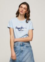 tricou din bumbac cu logo degradat femei Pepe Jeans dafin 6Z0R46422