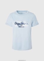 tricou din bumbac cu logo degradat femei Pepe Jeans dafin 6Z0R46422 - imagine 5