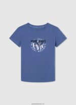 tricou din bumbac cu logo imprimat băiat Pepe Jeans marnă cenușie 6Z0R461634 - imagine 3