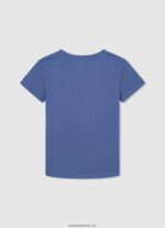 tricou din bumbac cu logo imprimat băiat Pepe Jeans ozzy 6Z0R461633 - imagine 2