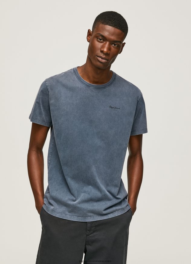 tricou din bumbac cu logo imprimat bărbați Pepe Jeans dulwich 6Z0R46948 - imagine 3